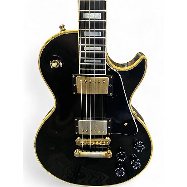 Vintage 1985 Gibson LES PAUL CUSTOM Black Solid Body Electric Guitar