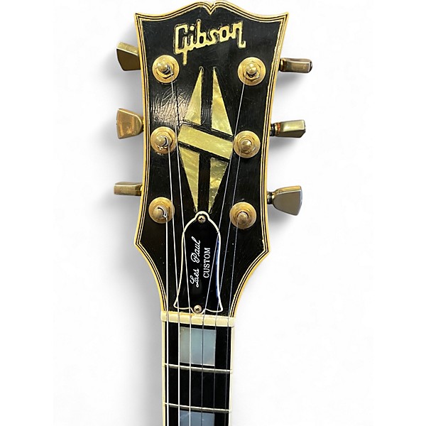 Vintage 1985 Gibson LES PAUL CUSTOM Black Solid Body Electric Guitar