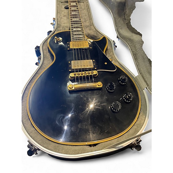 Vintage 1985 Gibson LES PAUL CUSTOM Black Solid Body Electric Guitar