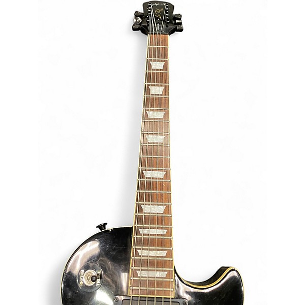 Used Epiphone Limited Edition Les Paul Standard Sparkle Flake Trans Black Solid Body Electric Guitar