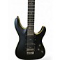 Used Schecter Guitar Research Demon 6 FR Black Solid Body Electric Guitar