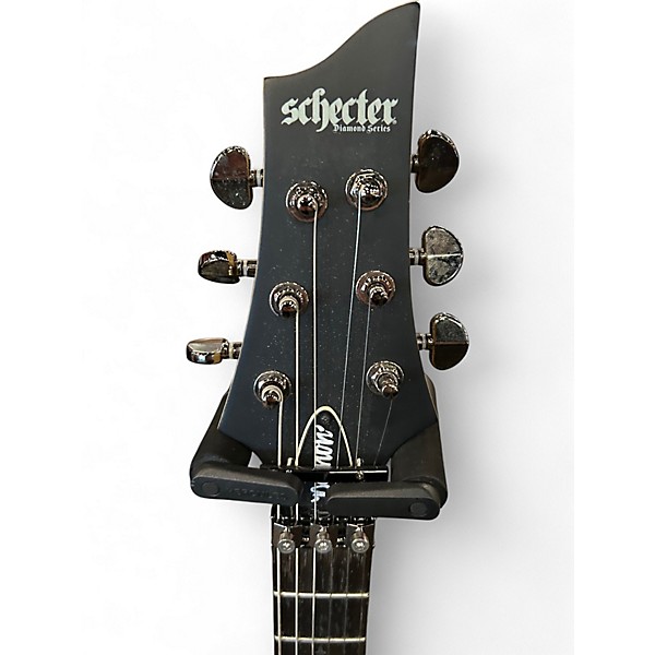 Used Schecter Guitar Research Demon 6 FR Black Solid Body Electric Guitar
