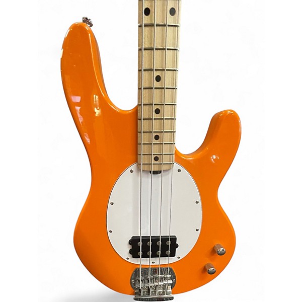 Used Sterling by Music Man STINGRAY 4 Orange Electric Bass Guitar
