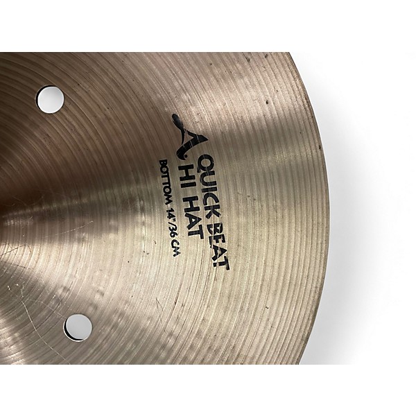 Used Zildjian 14in Quick Beat Hi Hat Bottom Cymbal