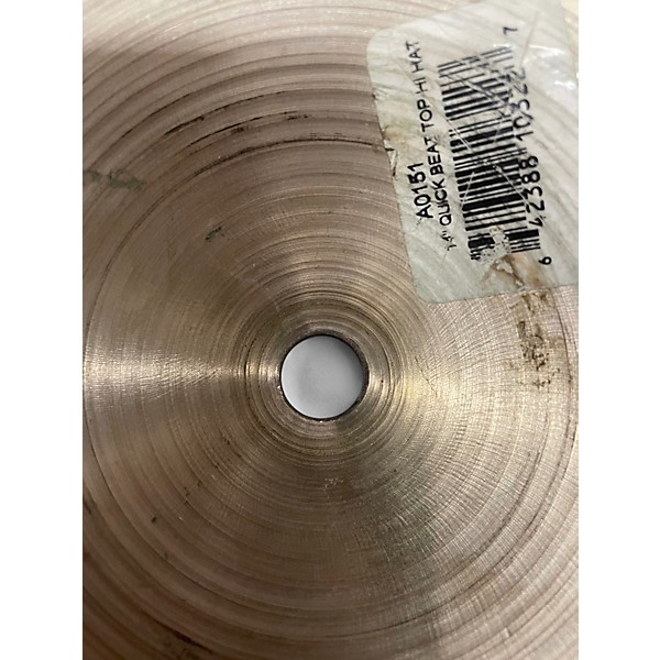 Used Zildjian 14in Quick Beat Hi Hat Top Cymbal