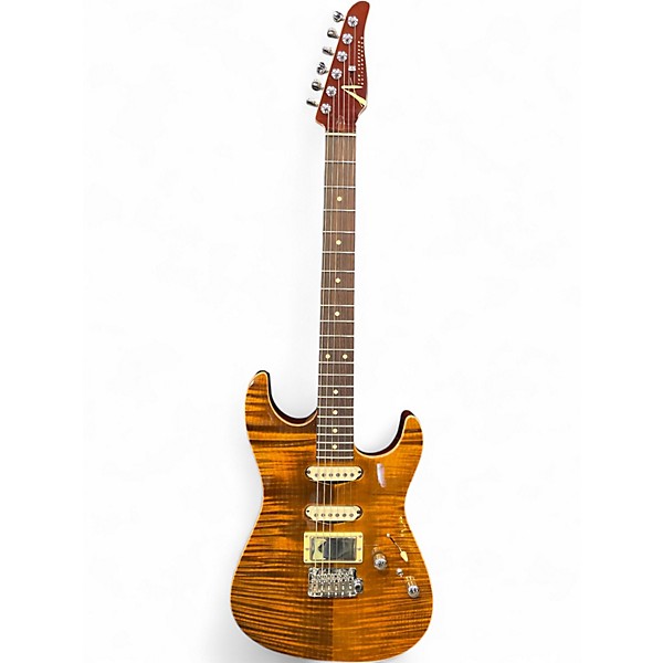 Used 2014 Tom Anderson Drop Top Tiger Eye Solid Body Electric Guitar