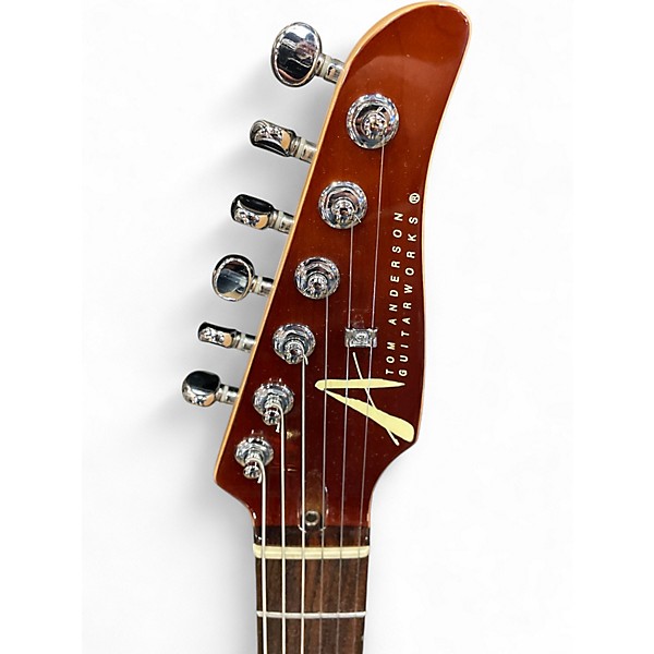 Used 2014 Tom Anderson Drop Top Tiger Eye Solid Body Electric Guitar