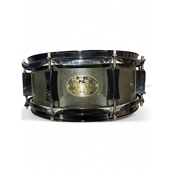 Used Pork Pie 12X4 Little Squealer Snare Satin Black Drum