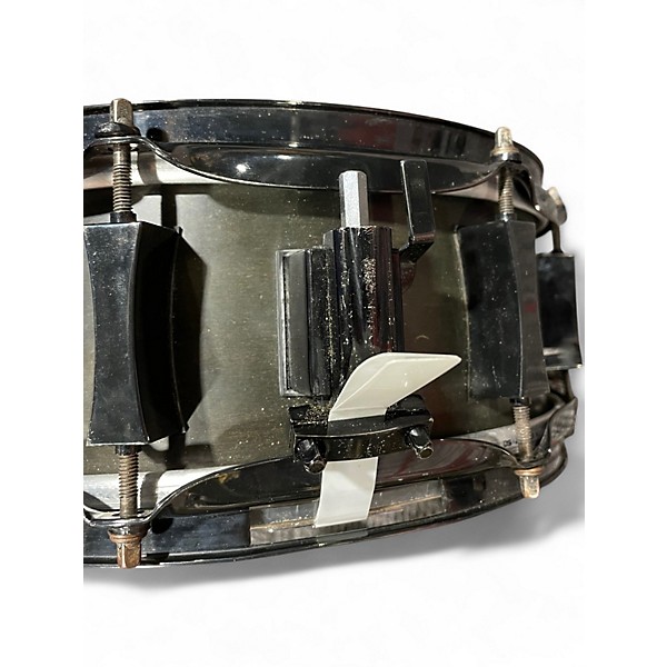 Used Pork Pie 12X4 Little Squealer Snare Satin Black Drum