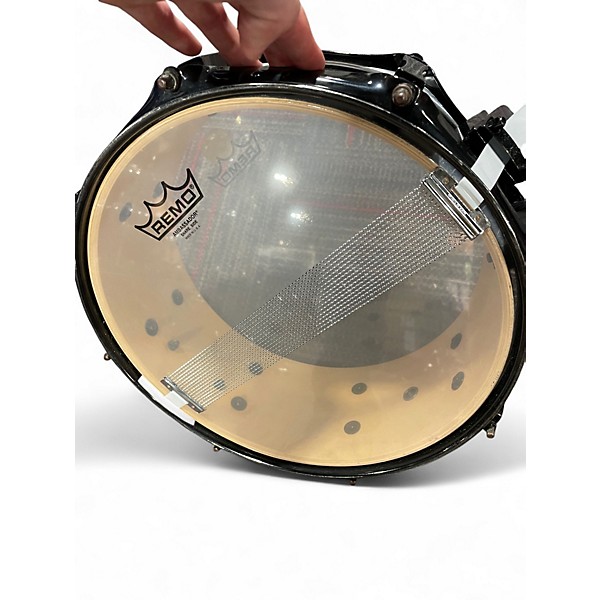Used Pork Pie 12X4 Little Squealer Snare Satin Black Drum