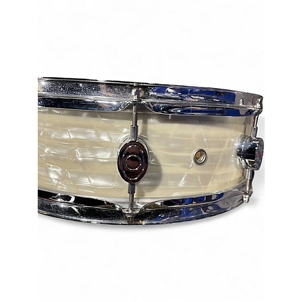 Used PDP by DW 14X4 Pacific Series Snare Pearl White Drum