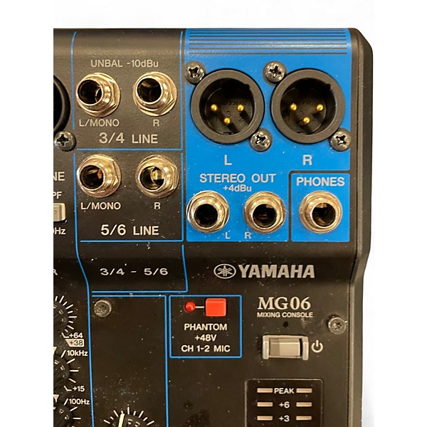 Used Yamaha MG06X Unpowered Mixer