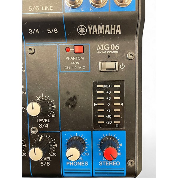 Used Yamaha MG06X Unpowered Mixer