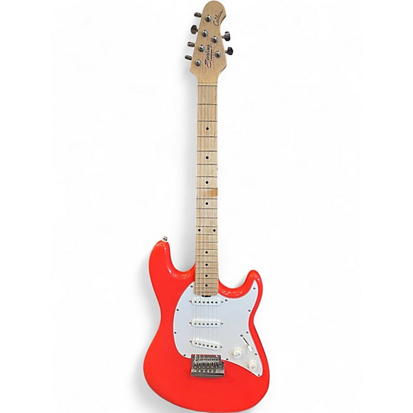 Used Sterling by Music Man Sub Series Cutlass Fiesta Red Solid Body Electric Guitar