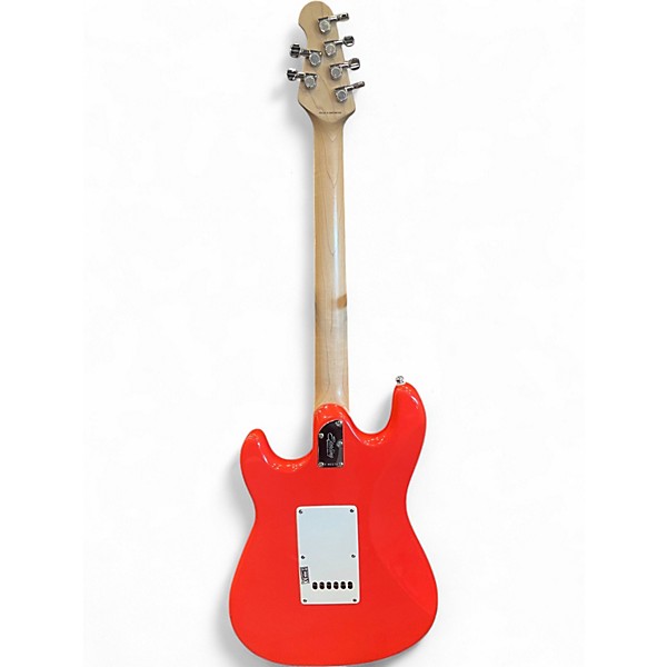 Used Sterling by Music Man Sub Series Cutlass Fiesta Red Solid Body Electric Guitar