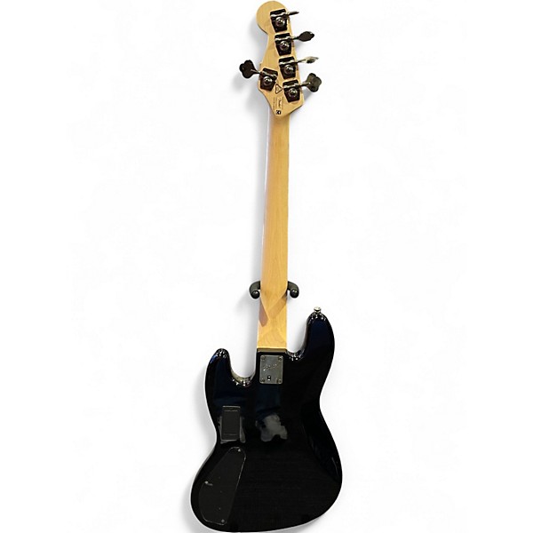 Used Squier Contemporary Active Jazz Bass HH V Black Electric Bass Guitar