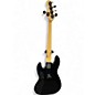 Used Squier Contemporary Active Jazz Bass HH V Black Electric Bass Guitar