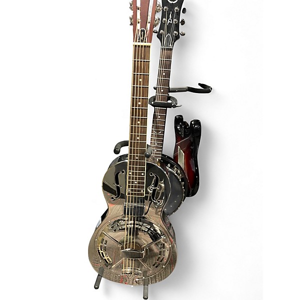 Used Republic PARLOR RESOLIAN Silver Acoustic Guitar