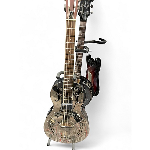 Used Republic PARLOR RESOLIAN Silver Acoustic Guitar