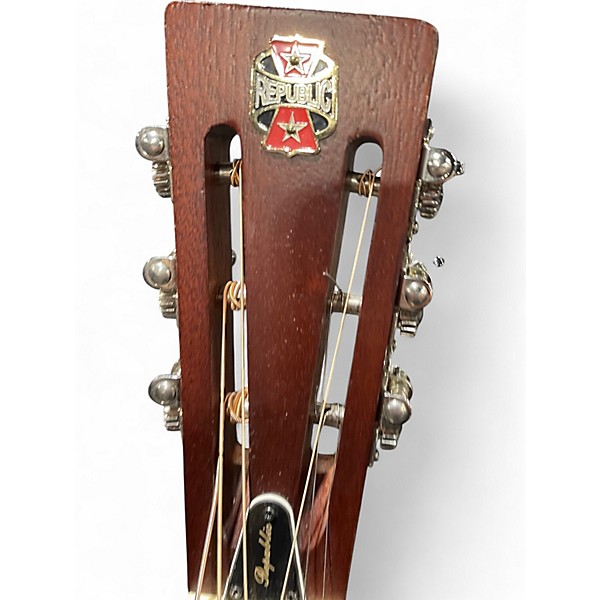 Used Republic PARLOR RESOLIAN Silver Acoustic Guitar