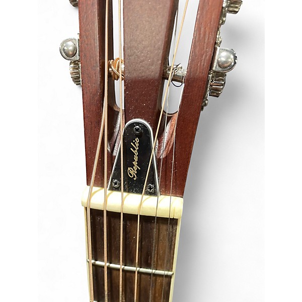 Used Republic PARLOR RESOLIAN Silver Acoustic Guitar