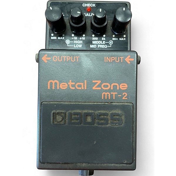 Used BOSS MT2 Metal Zone Distortion Effect Pedal