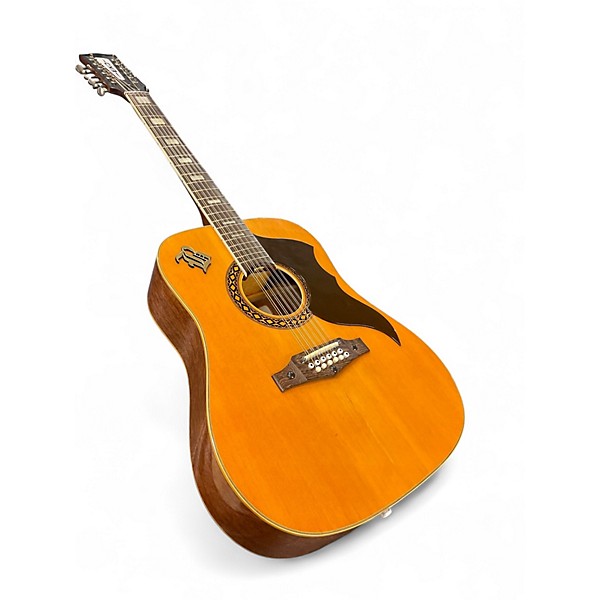 Vintage 1960s EKO RANGER XII Antique Natural 12 String Acoustic Guitar
