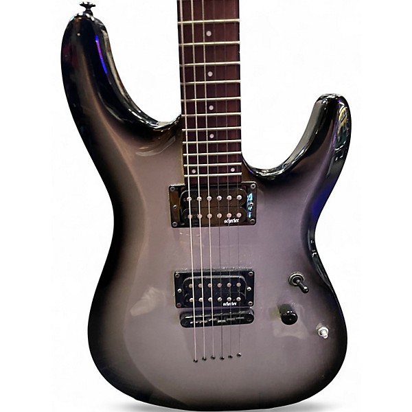 Used Schecter Guitar Research Omen 6 Silverburst Solid Body Electric Guitar