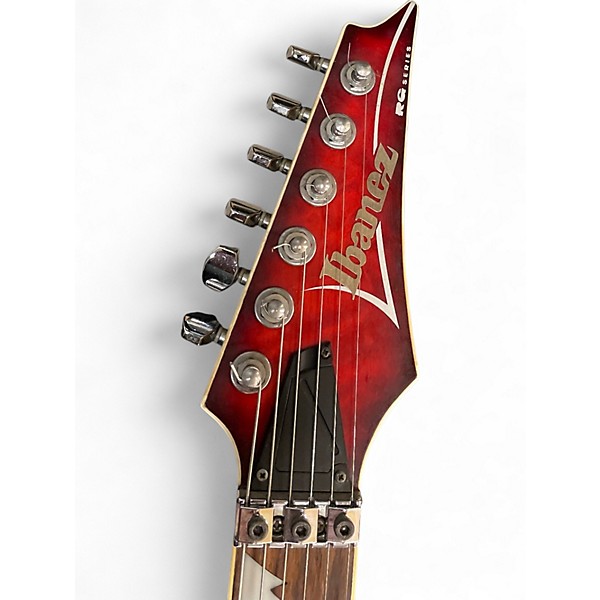 Used Ibanez RG4EXQM1 Trans Red Solid Body Electric Guitar