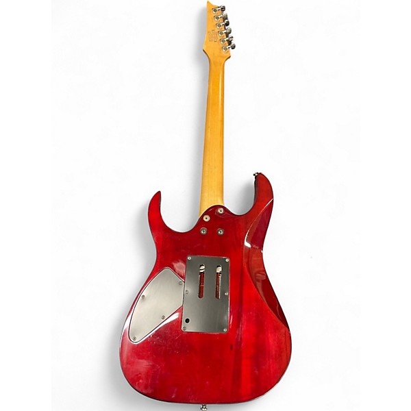 Used Ibanez RG4EXQM1 Trans Red Solid Body Electric Guitar