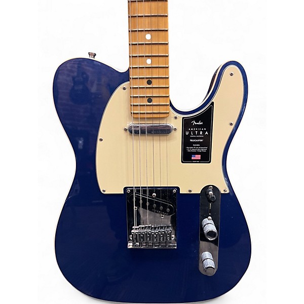 Used Fender American Ultra Telecaster Blue Solid Body Electric Guitar