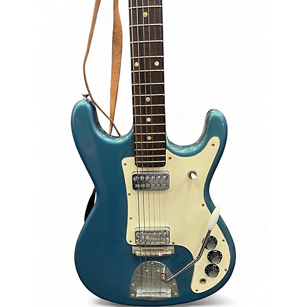 Vintage 1960s Kapa Challenger Blue Solid Body Electric Guitar