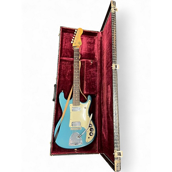 Vintage 1960s Kapa Challenger Blue Solid Body Electric Guitar