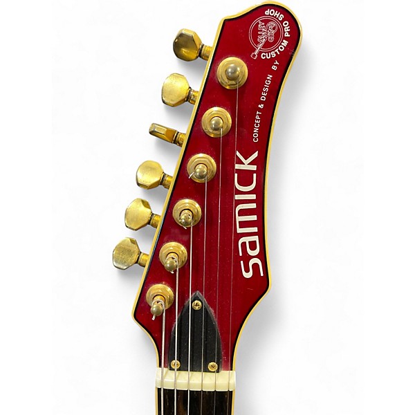 Used Samick SMX3 Candy Apple Red Solid Body Electric Guitar