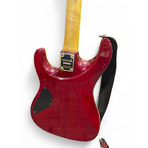 Used Samick SMX3 Candy Apple Red Solid Body Electric Guitar