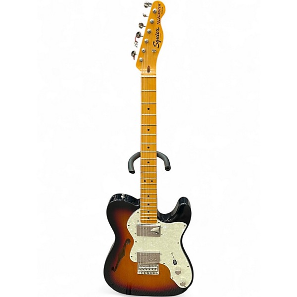 Used Squier thinline telecaster 2 Color Sunburst Solid Body Electric Guitar