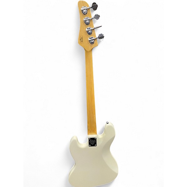 Used Schecter Guitar Research Diamond P Custom Classic White Electric Bass Guitar