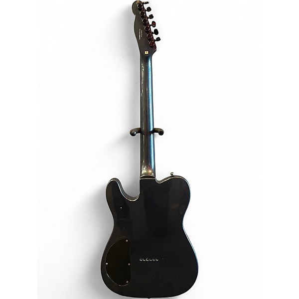 Used 2002 Squier Double Fat Telecaster Deluxe Altantic Metallic Blue Solid Body Electric Guitar