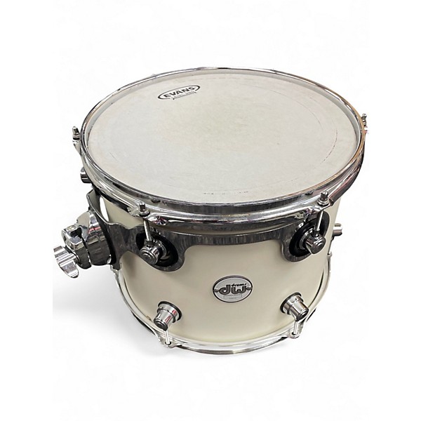 Used DW 5 Piece Design Series Classic White Drum Kit