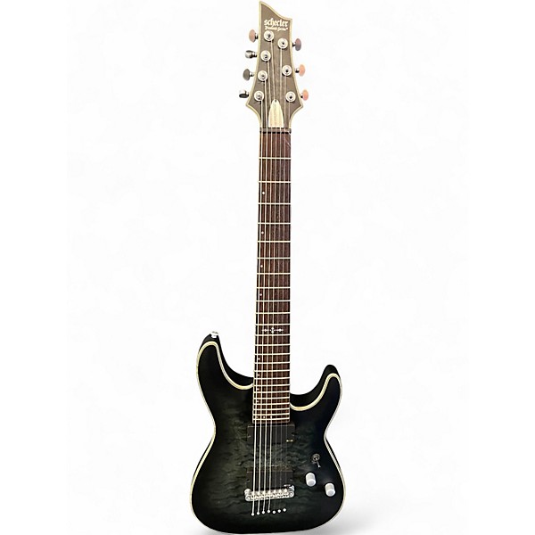 Used Schecter Guitar Research C7 Platinum Black Solid Body Electric Guitar