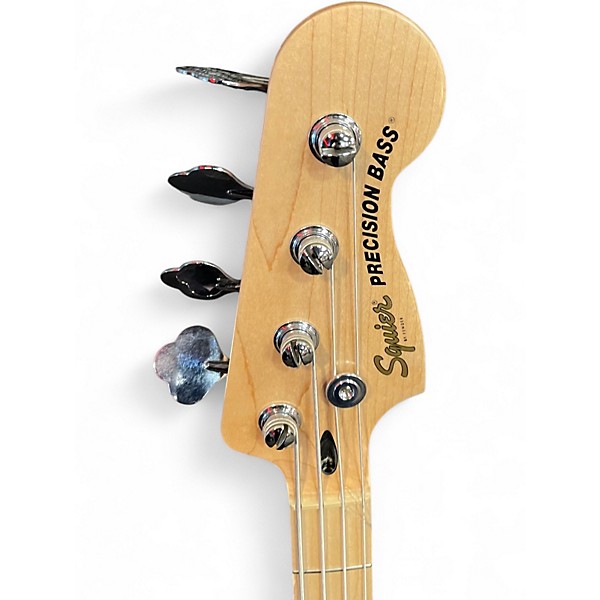 Used Squier Affinity Series Precision Bass PJ Black Electric Bass Guitar