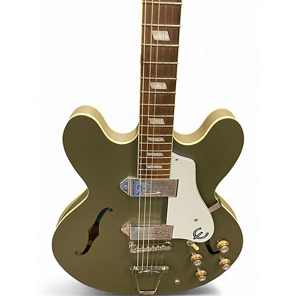 Used Epiphone Casino Green Hollow Body Electric Guitar