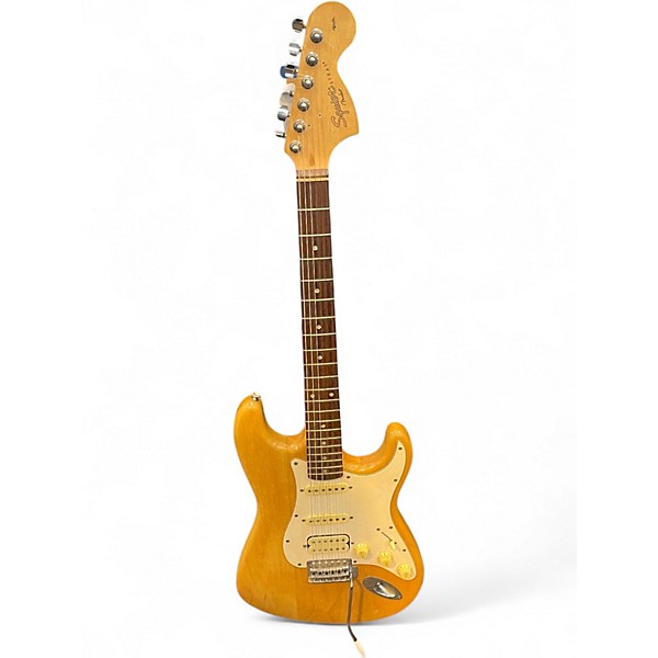 Used Squier Affinity Stratocaster Natural Solid Body Electric Guitar