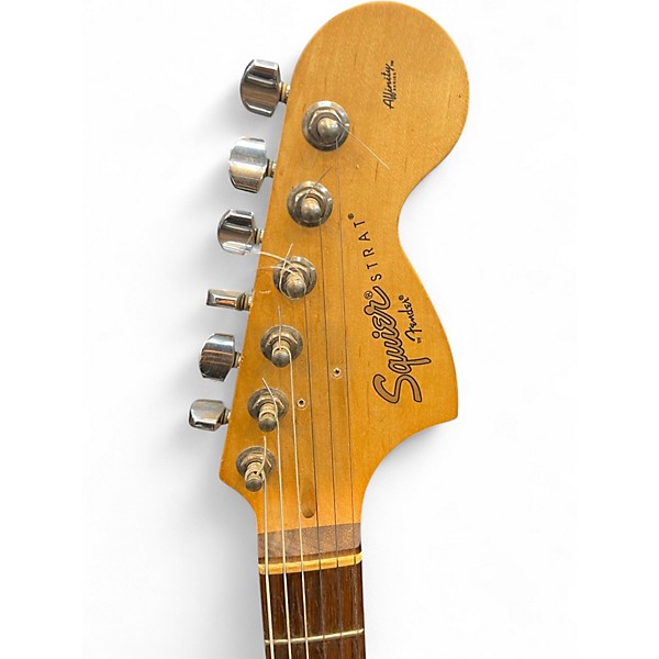 Used Squier Affinity Stratocaster Natural Solid Body Electric Guitar