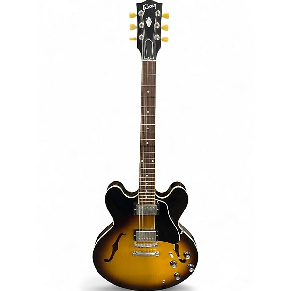 Used Gibson ES335 Satin 3 Color Sunburst Hollow Body Electric Guitar