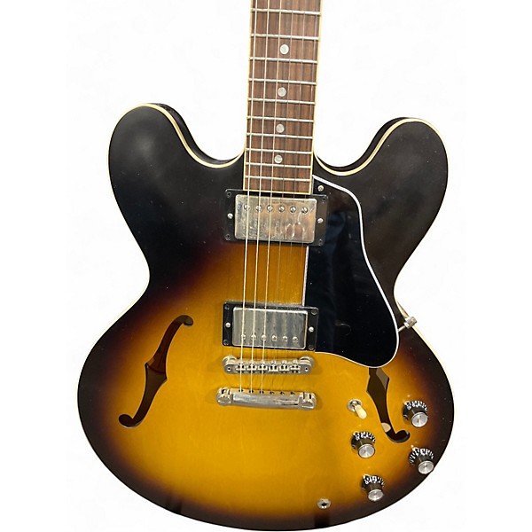 Used Gibson ES335 Satin 3 Color Sunburst Hollow Body Electric Guitar