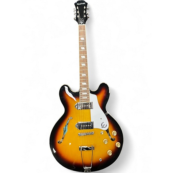 Used Epiphone Casino Vintage Sunburst Hollow Body Electric Guitar