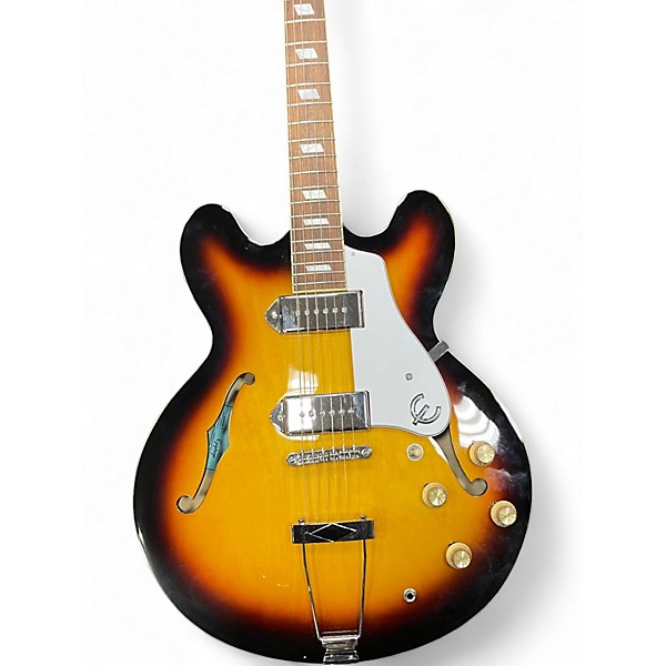 Used Epiphone Casino Vintage Sunburst Hollow Body Electric Guitar