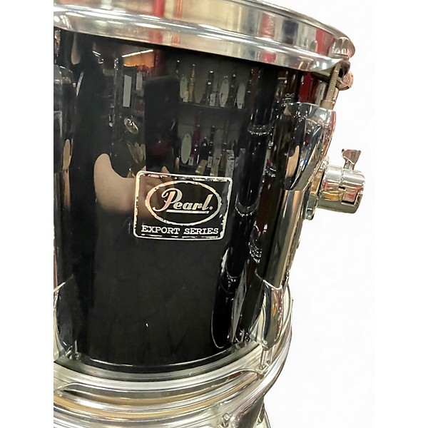 Used Pearl 4 Piece Export Black Drum Kit
