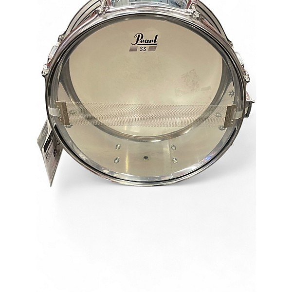 Used Pearl 5.5X14 Steel Shell Silver Drum